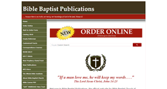 Desktop Screenshot of biblebaptistpublications.org