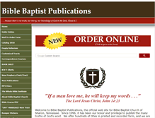 Tablet Screenshot of biblebaptistpublications.org